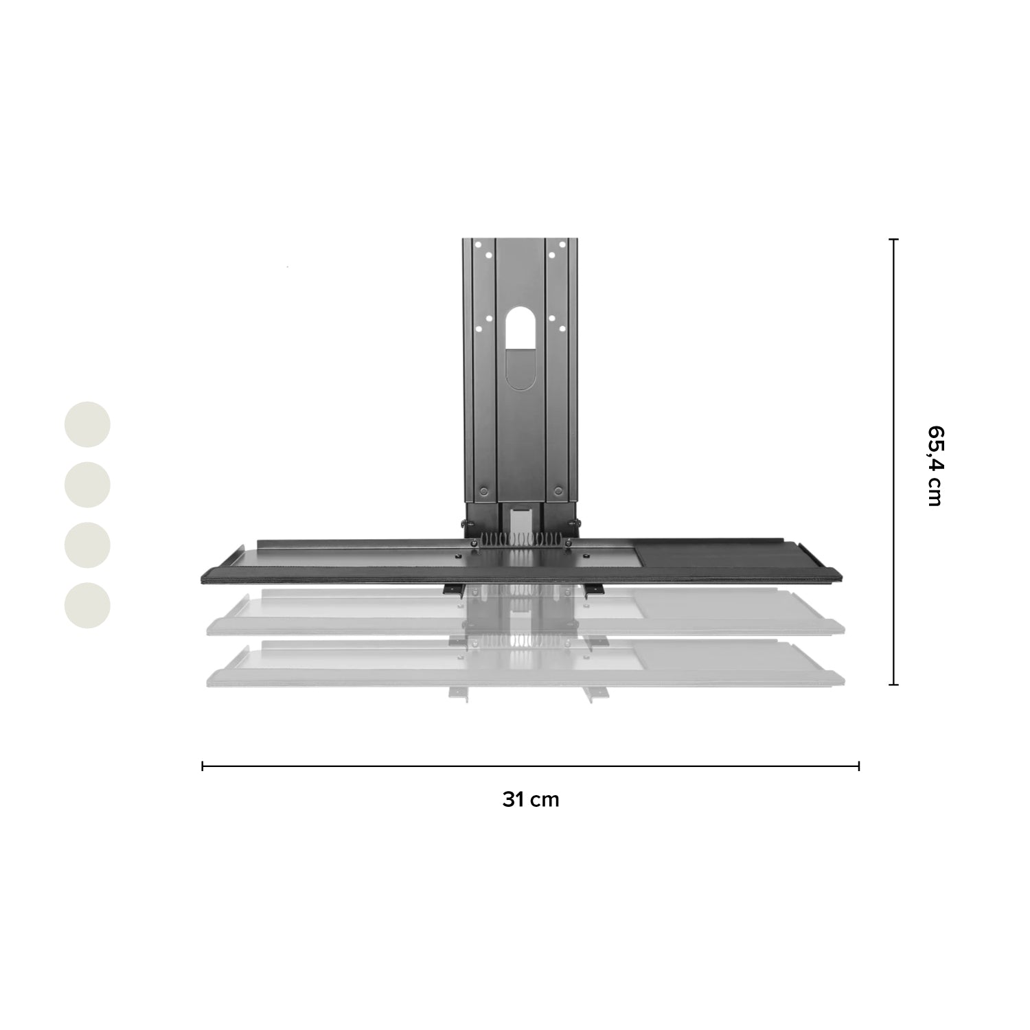 Bandeja Metálica Para Teclado