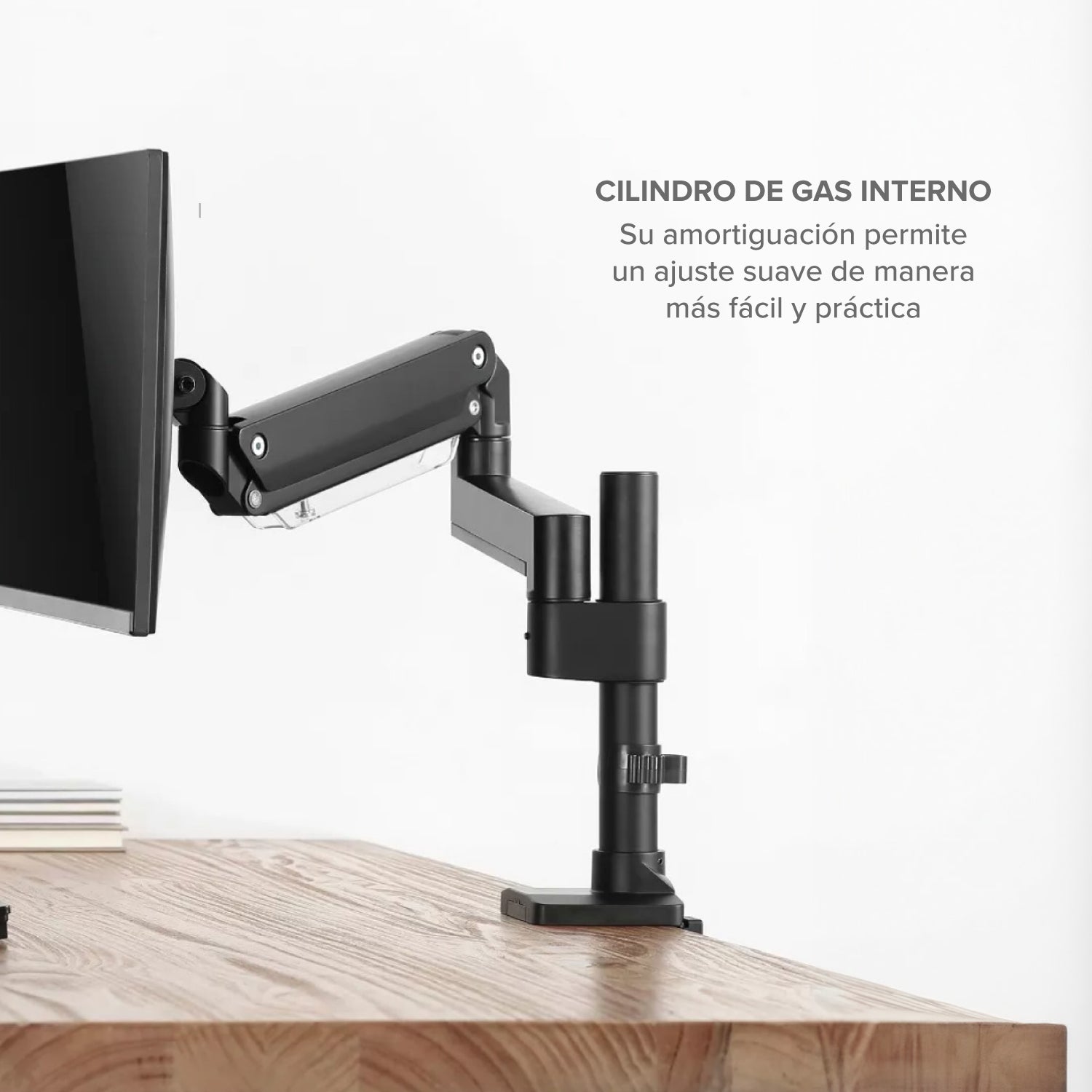 Soporte Brazo Monitor Flexigas Trabajo Pesado hasta 35"