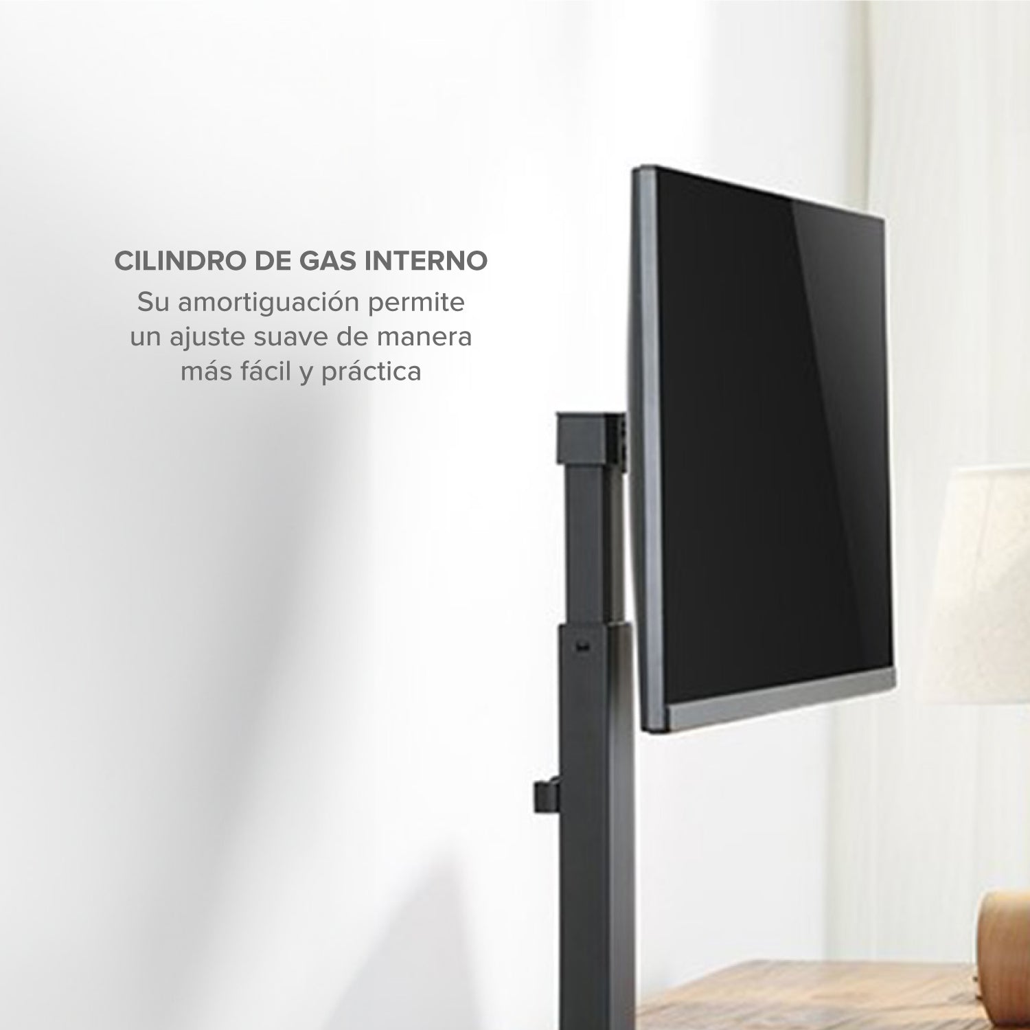 Soporte Brazo Pedestal Flexigas Sencillo Hasta 27"