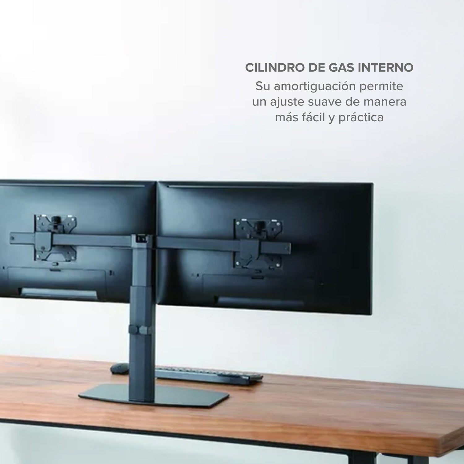 Soporte Brazo Pedestal Flexigas Doble Hasta 27"