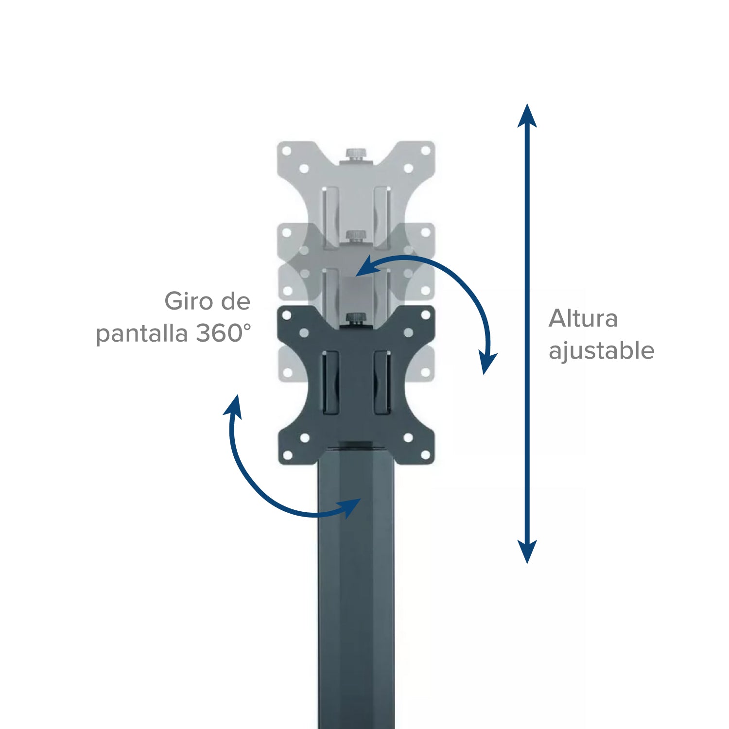 Soporte Brazo Pedestal Flexigas Sencillo Hasta 27"