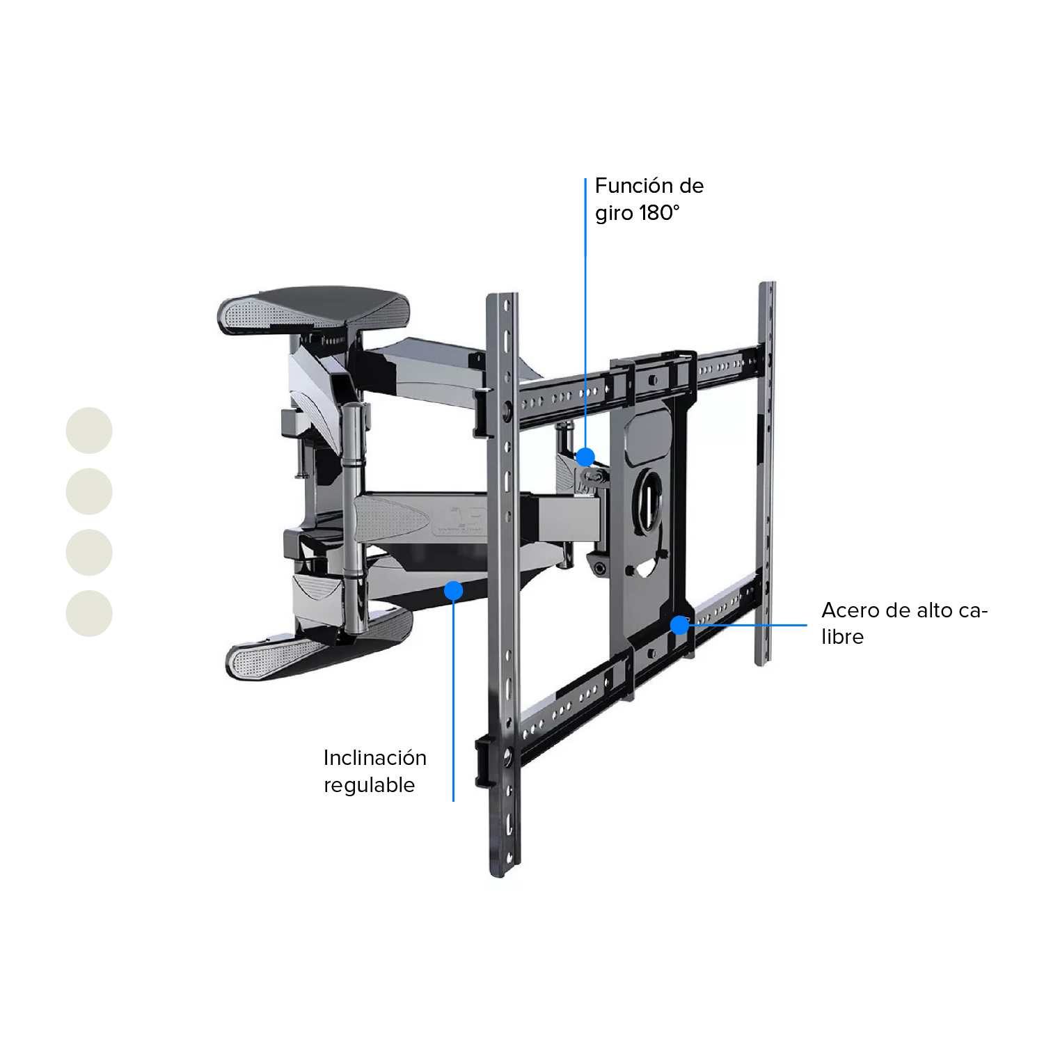 Soporte de Pared para TV 37-70" Extensible 38 cm