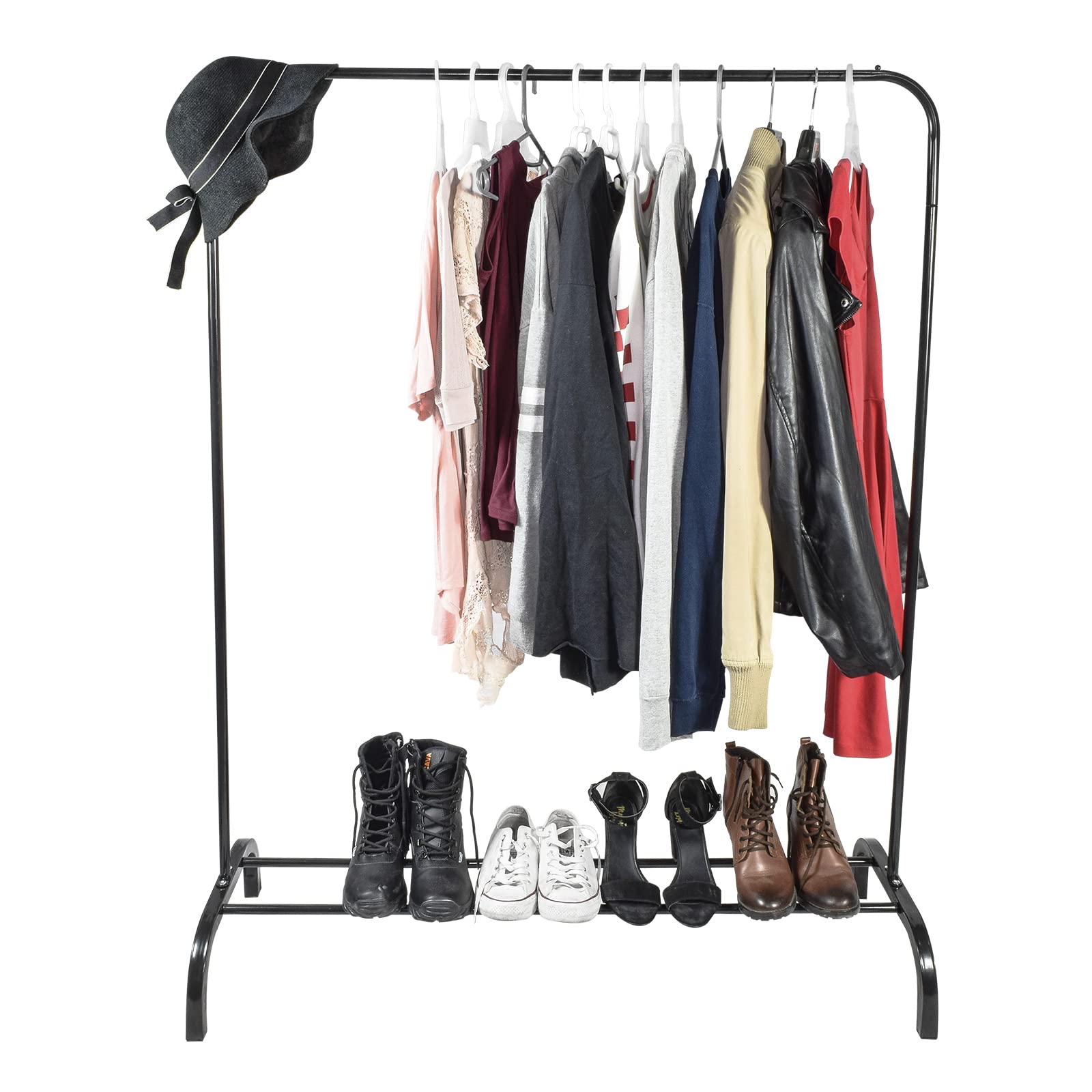Rack Para Ropa y Zapatos Áncora Perchero Organizador Gris