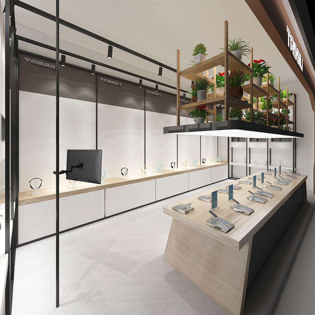 Soporte Brazo Monitor para Montaje en Tubo