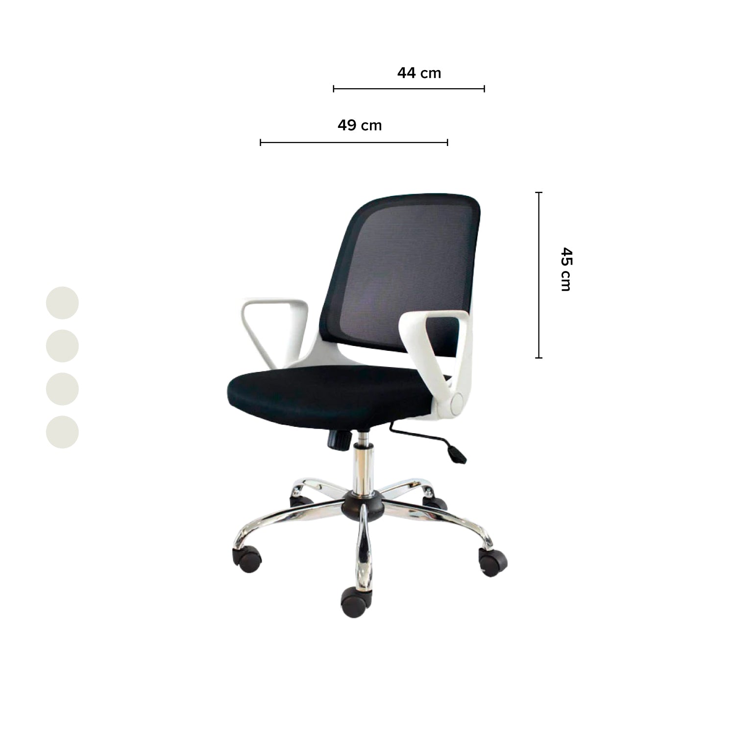 Silla de Oficina Operativa Syam Gris