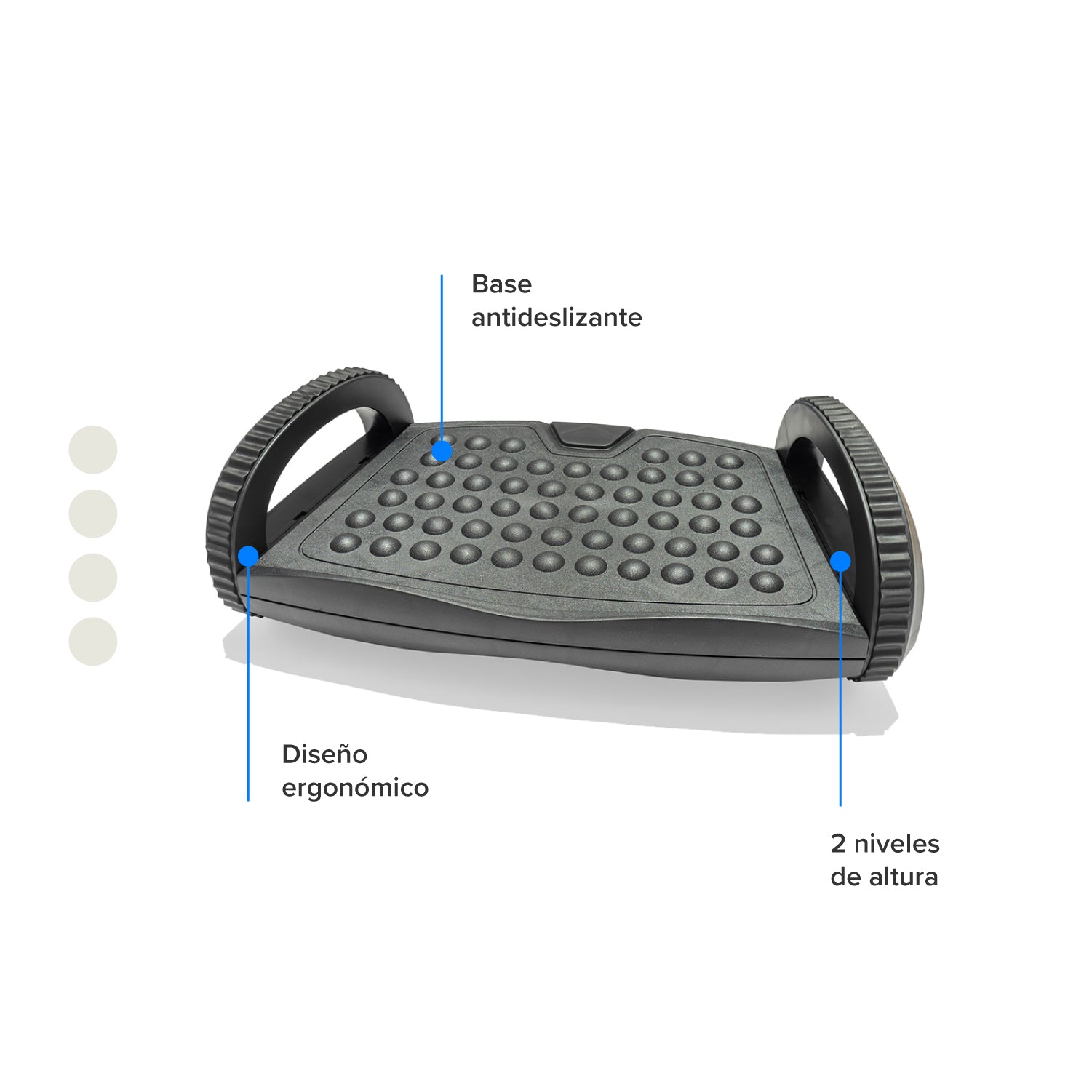 Descansapies Ergonómico 2 Alturas de Plástico