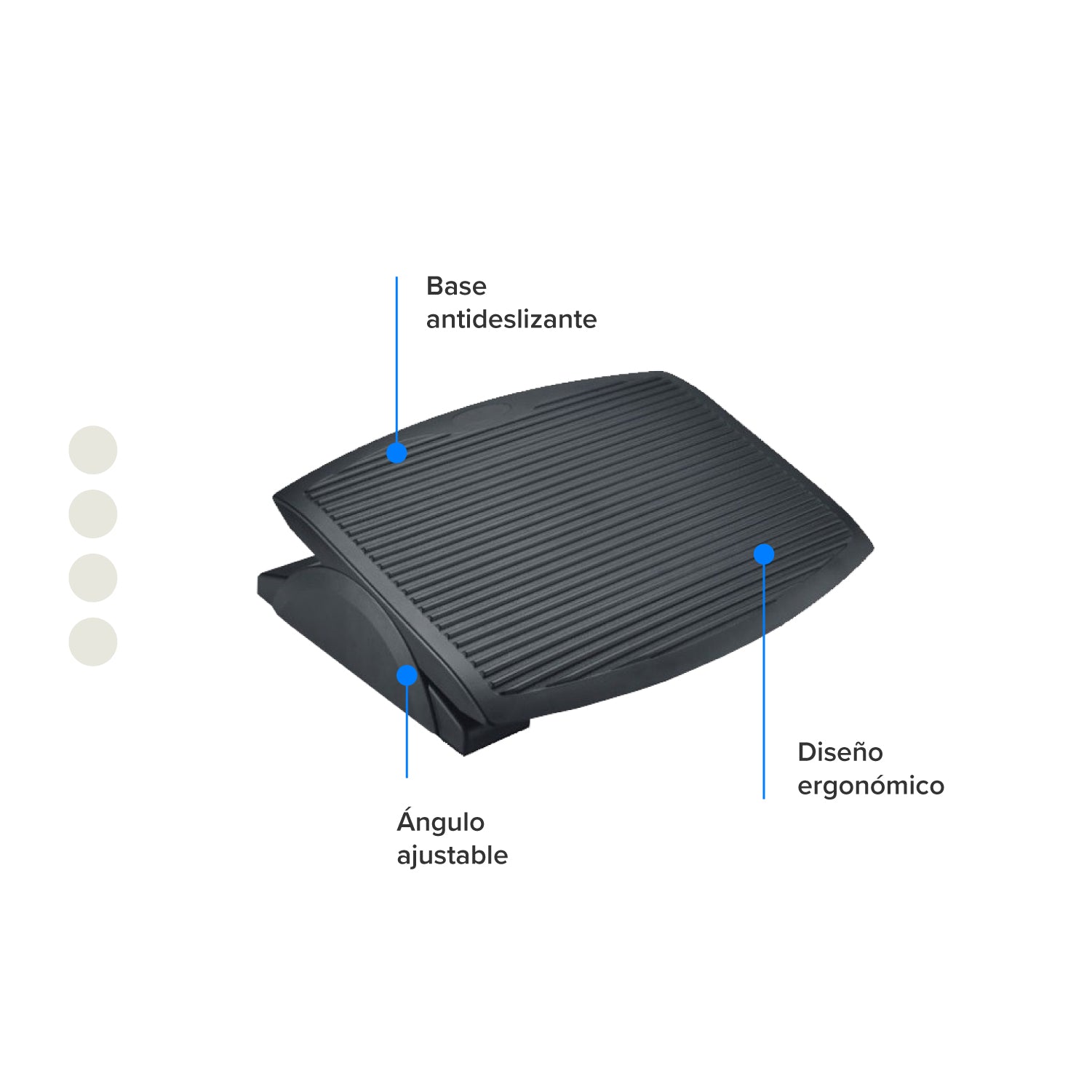 Descansapies Basculante Ergonómico de Plástico