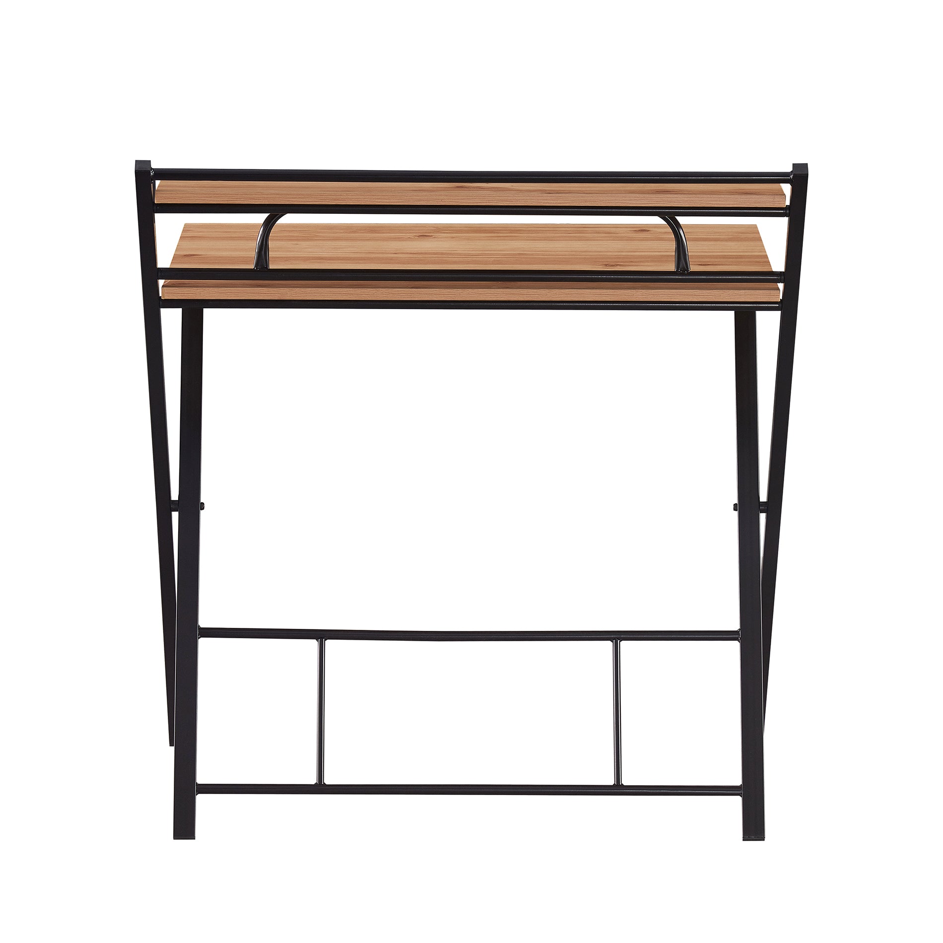 Escritorio Plegable Tripoli con Repisa Negro