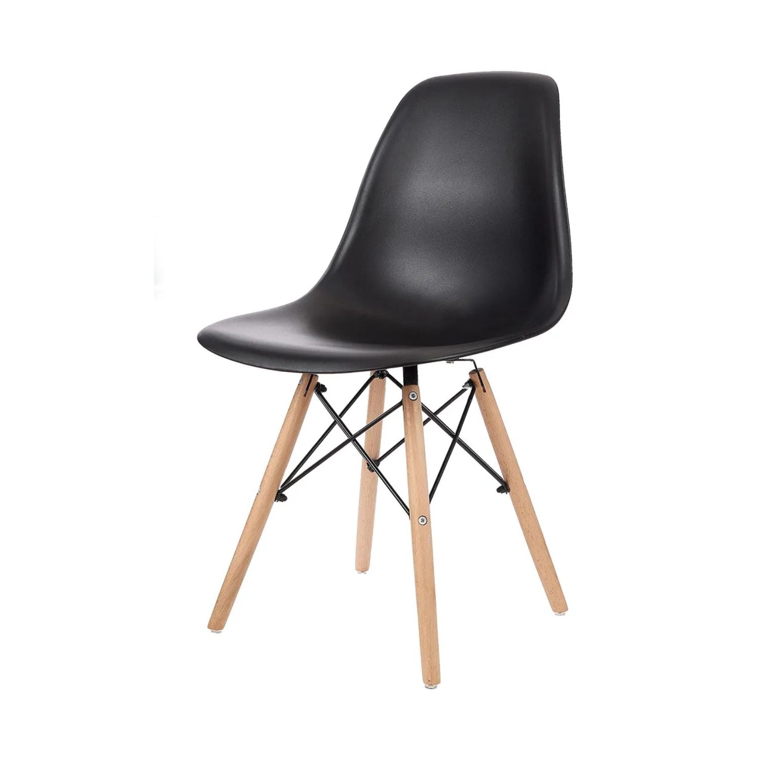 Set 4 Silla de Comedor Eames Negro