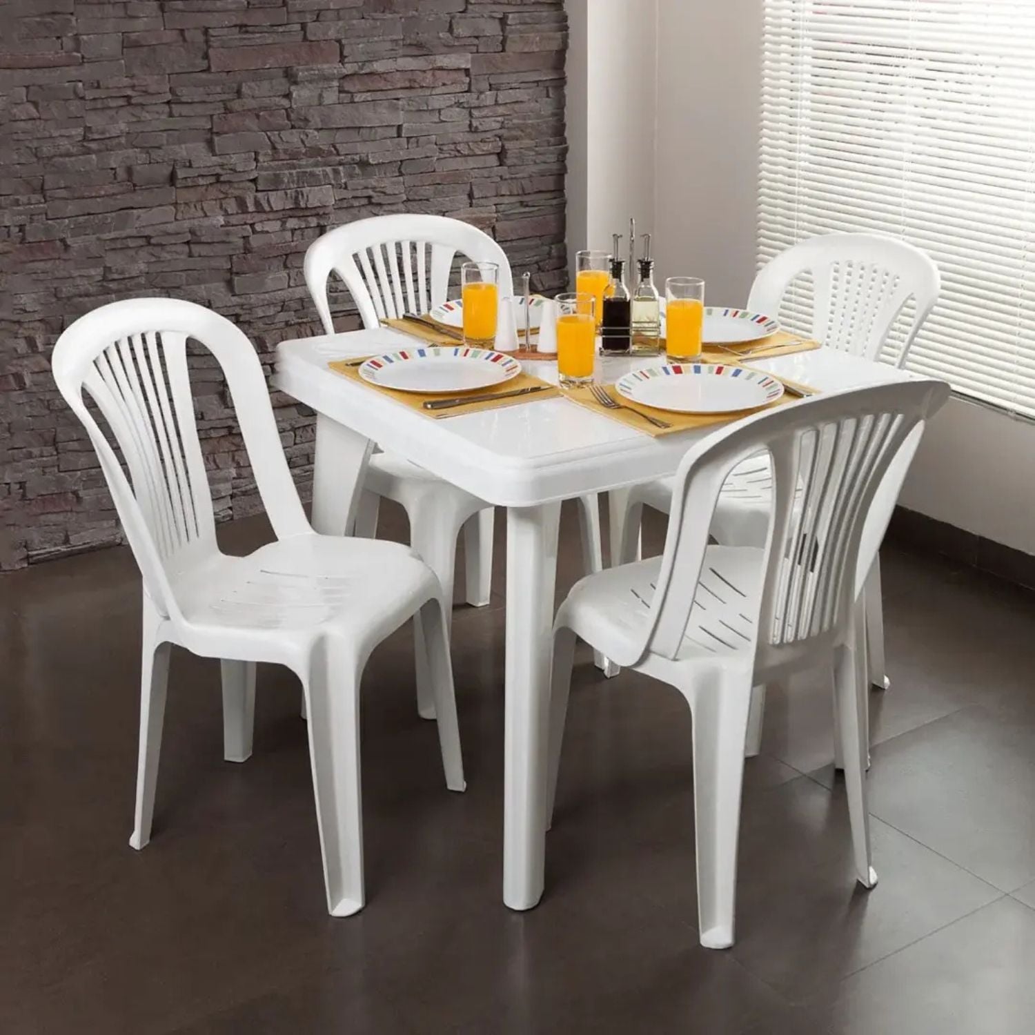 Silla Plástica Bora Blanca