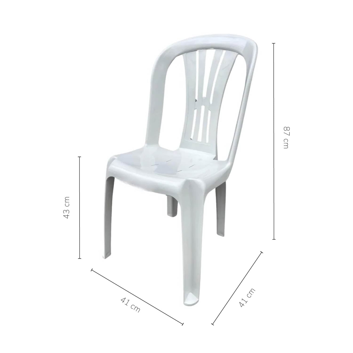 Silla Plástica Sira Blanca
