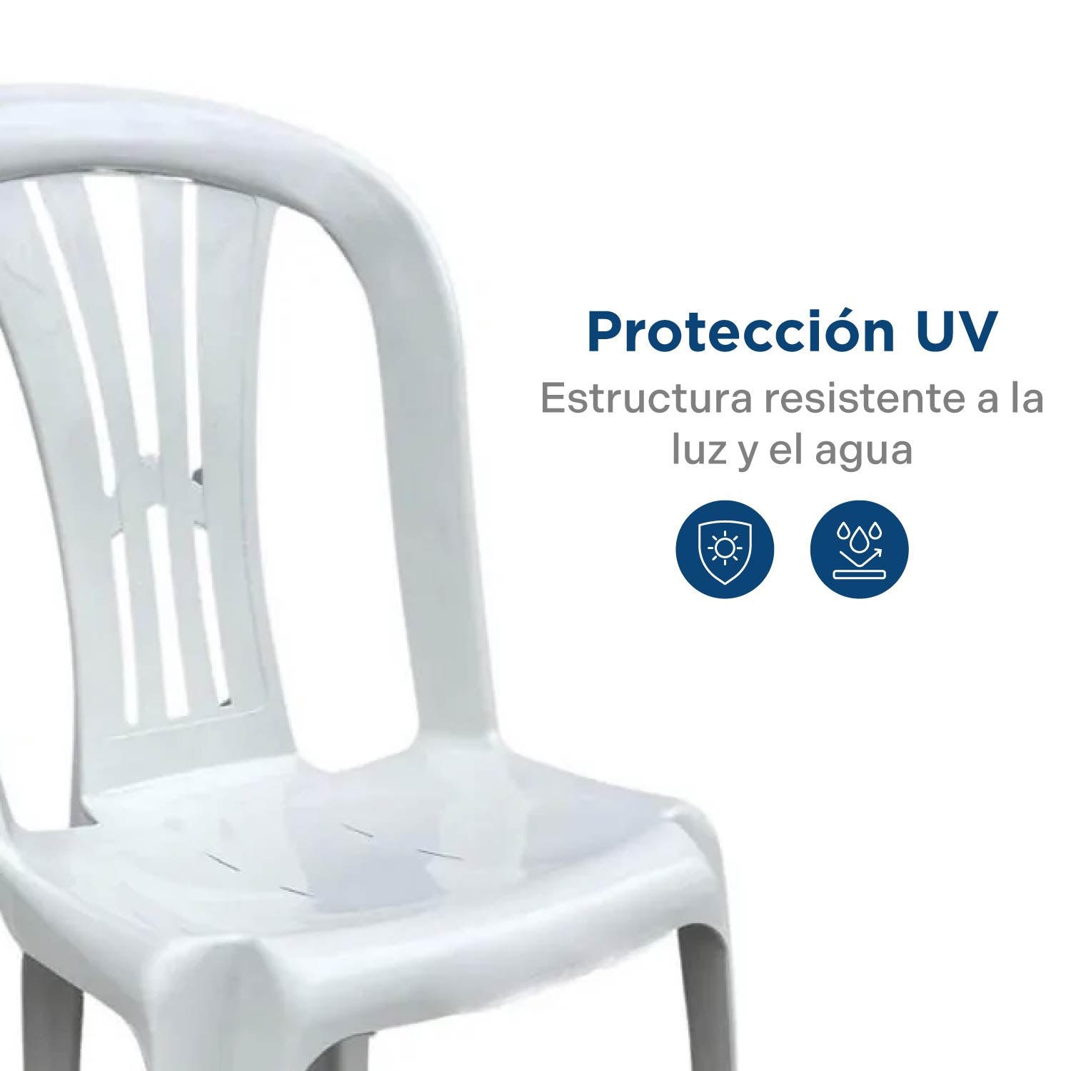 Silla Plástica Sira Blanca