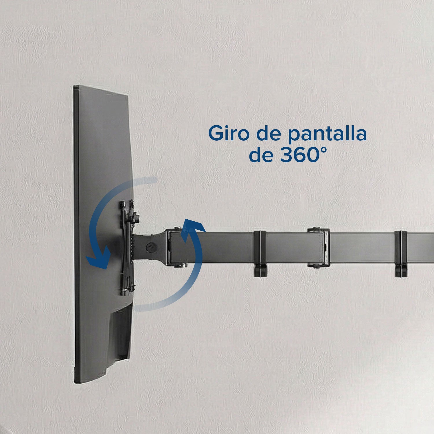 Soporte Brazo Doble para Portátil y Monitor en Acero