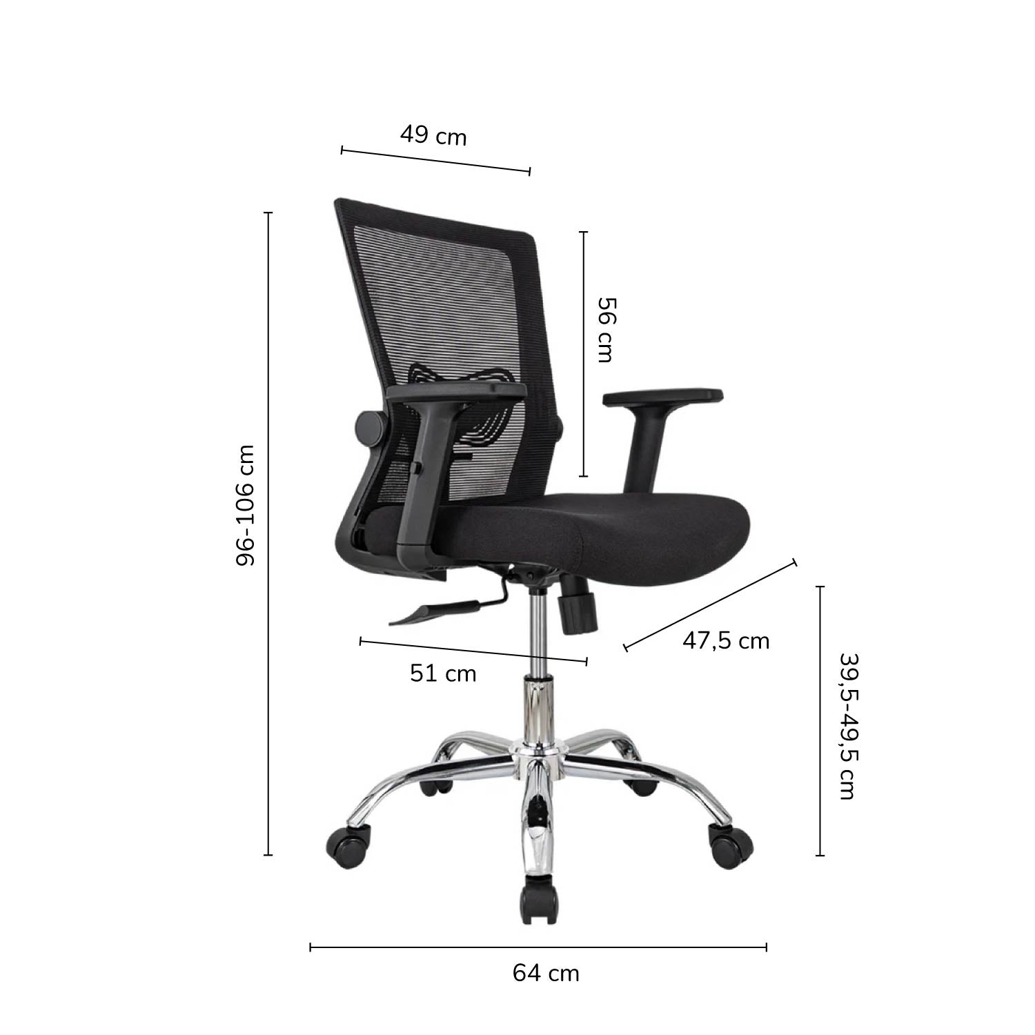 Silla de Oficina Gerente Delphi 1 Basculante Premium