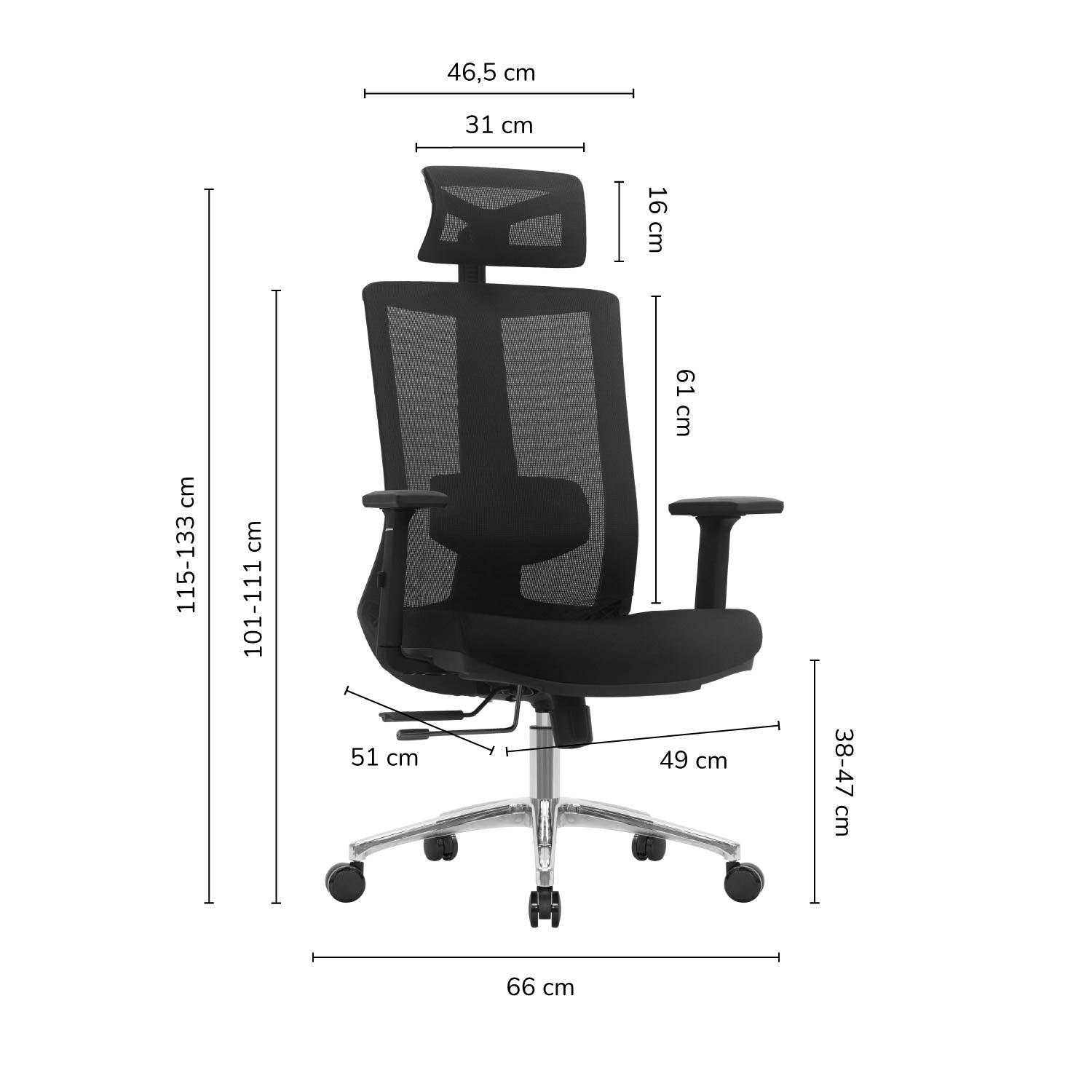 Silla de Oficina Presidente Sendai