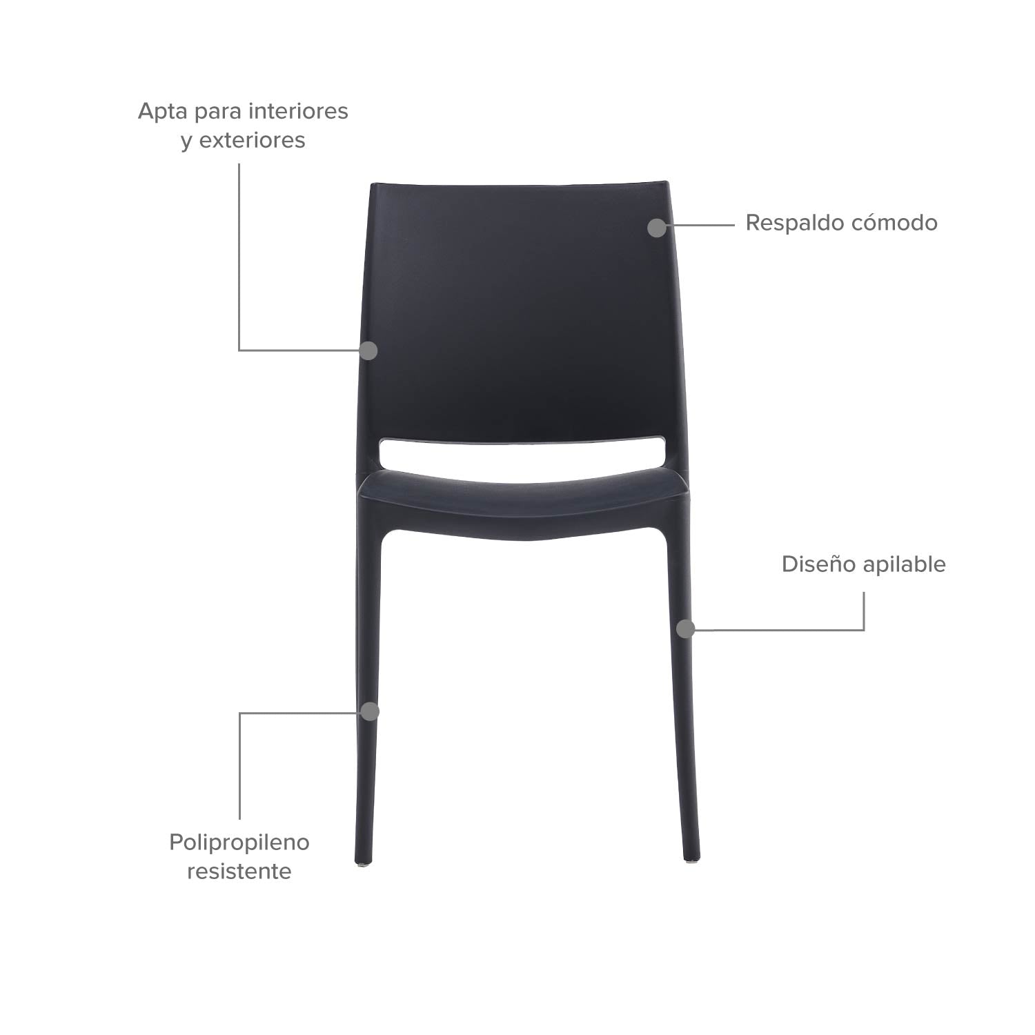 Silla Plástica Classic Protección UV