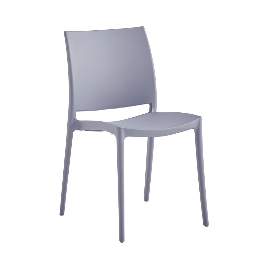 Set x4 Silla Auxiliar Clásica Gris