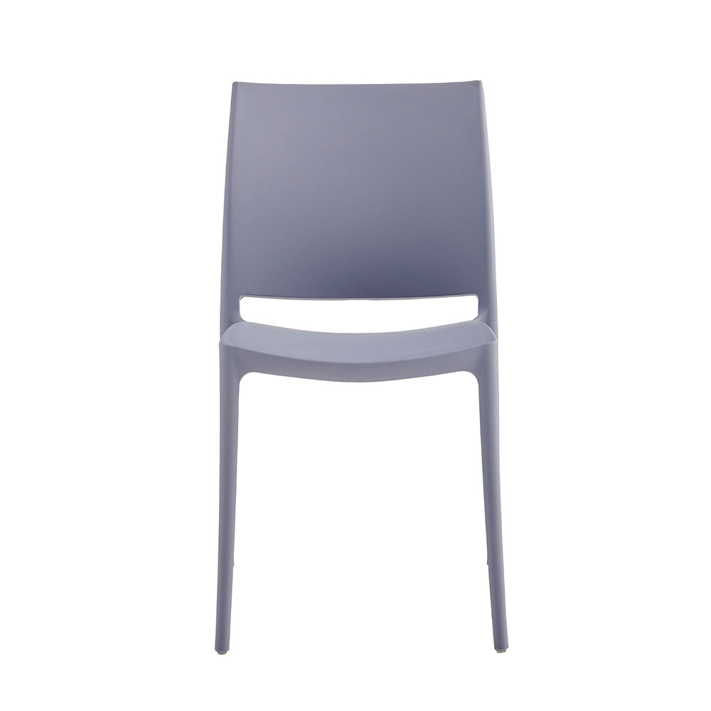Set x4 Silla Auxiliar Clásica Gris