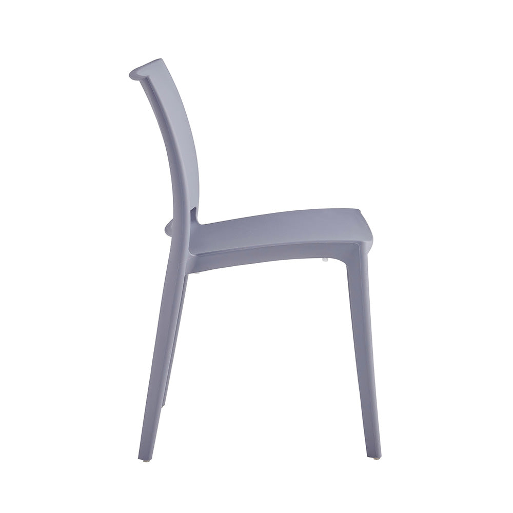 Set x4 Silla Auxiliar Clásica Gris