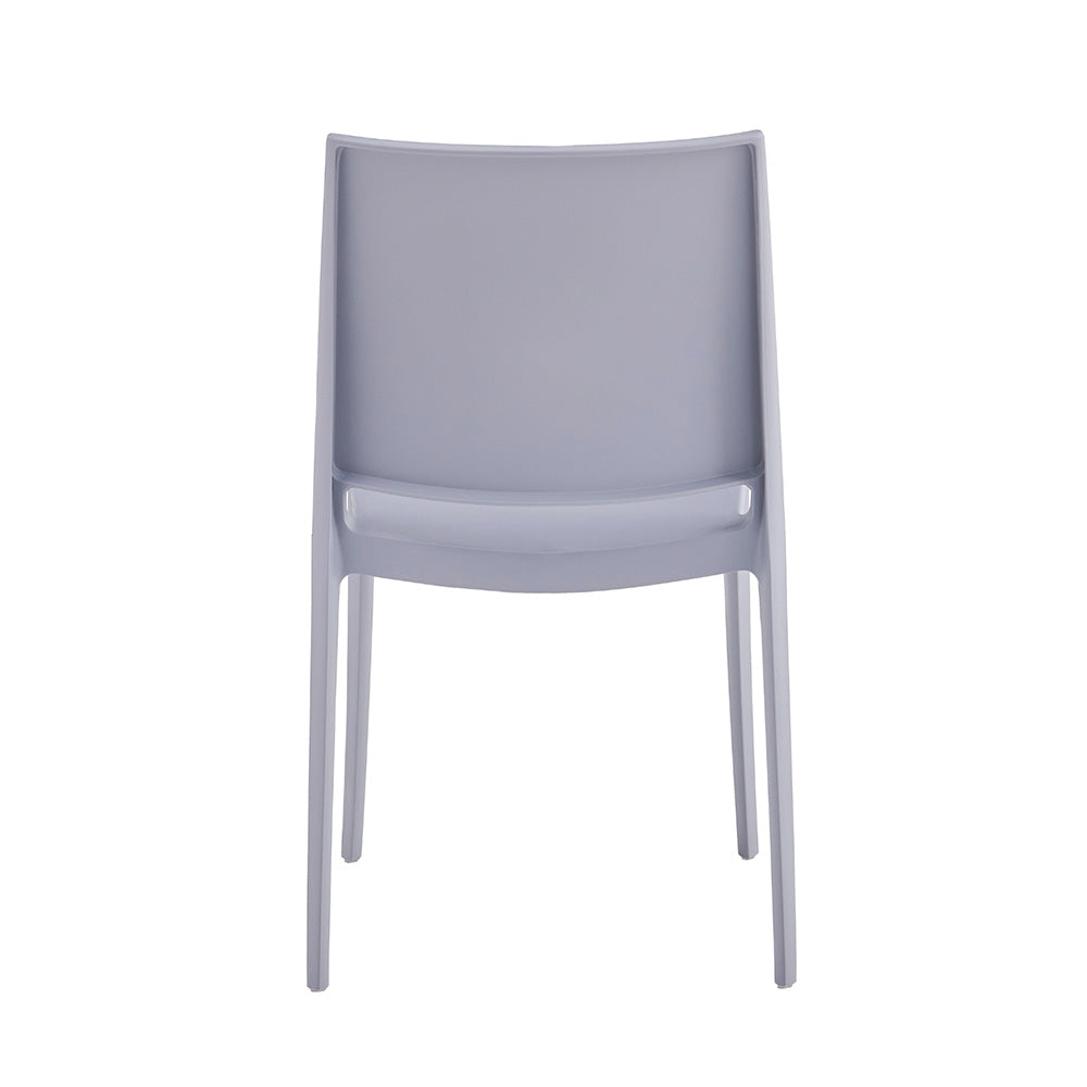 Set x4 Silla Auxiliar Clásica Gris