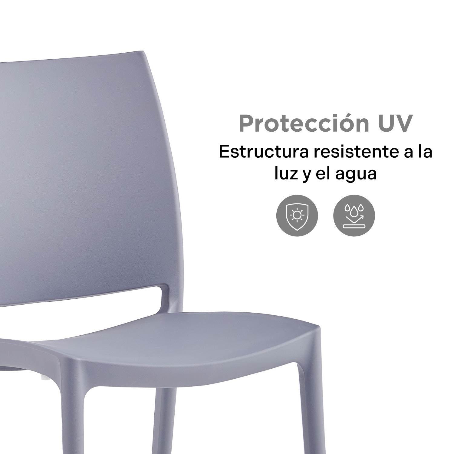 Silla Plástica Classic Protección UV