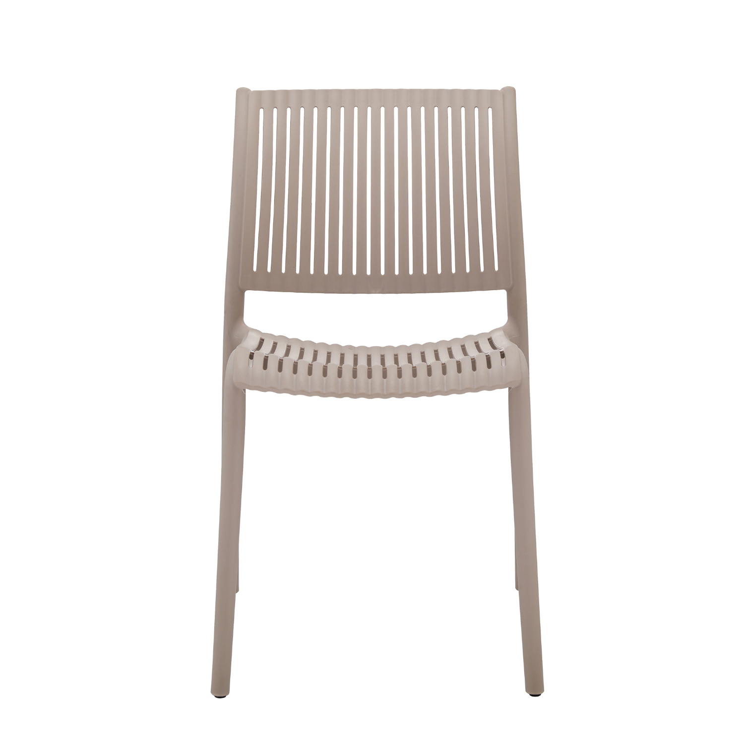 Set 4 Sillas Plásticas Classic Varilladas Beige