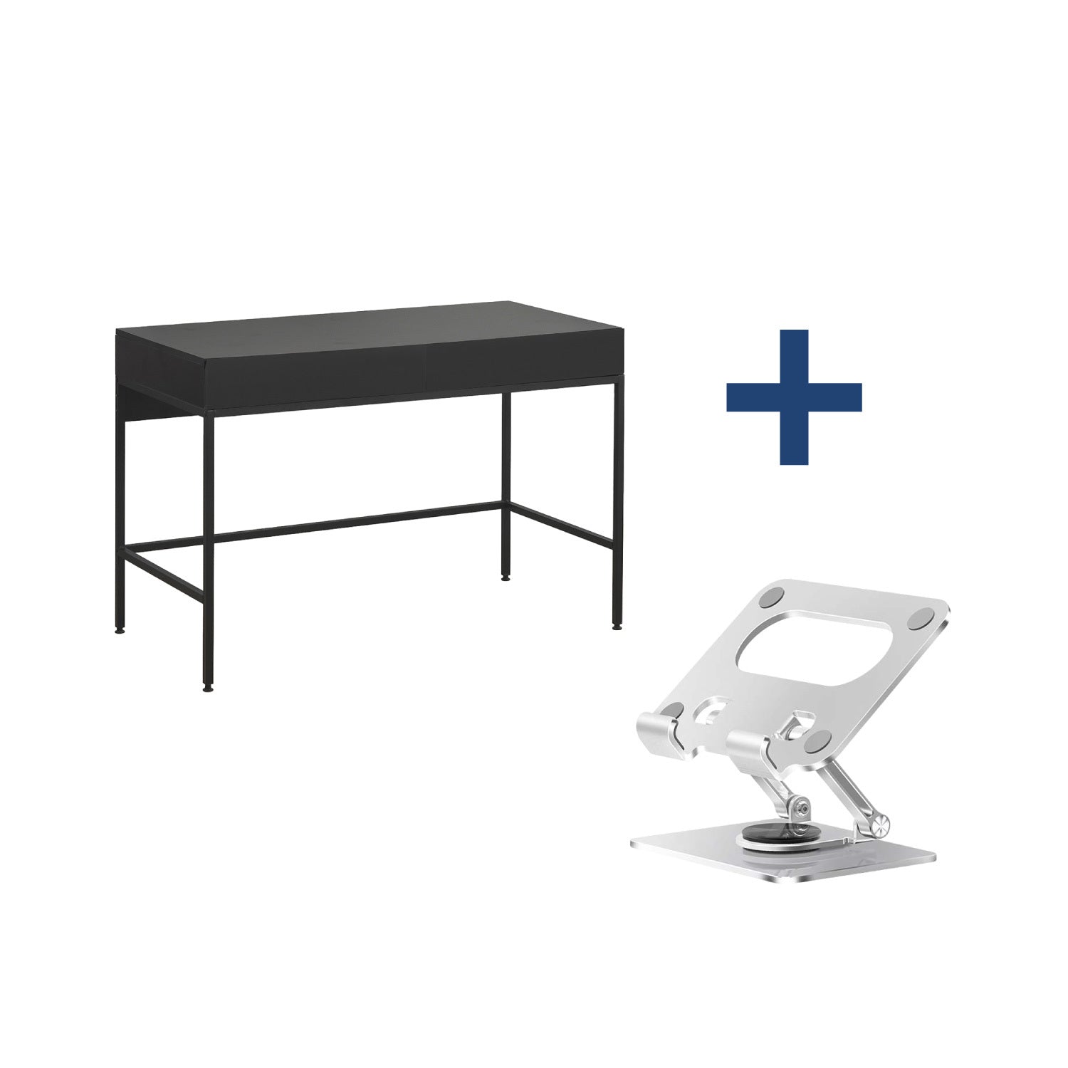 Combo Escritorio con Cajones Metálico + Soporte para Tablet Metálico D68