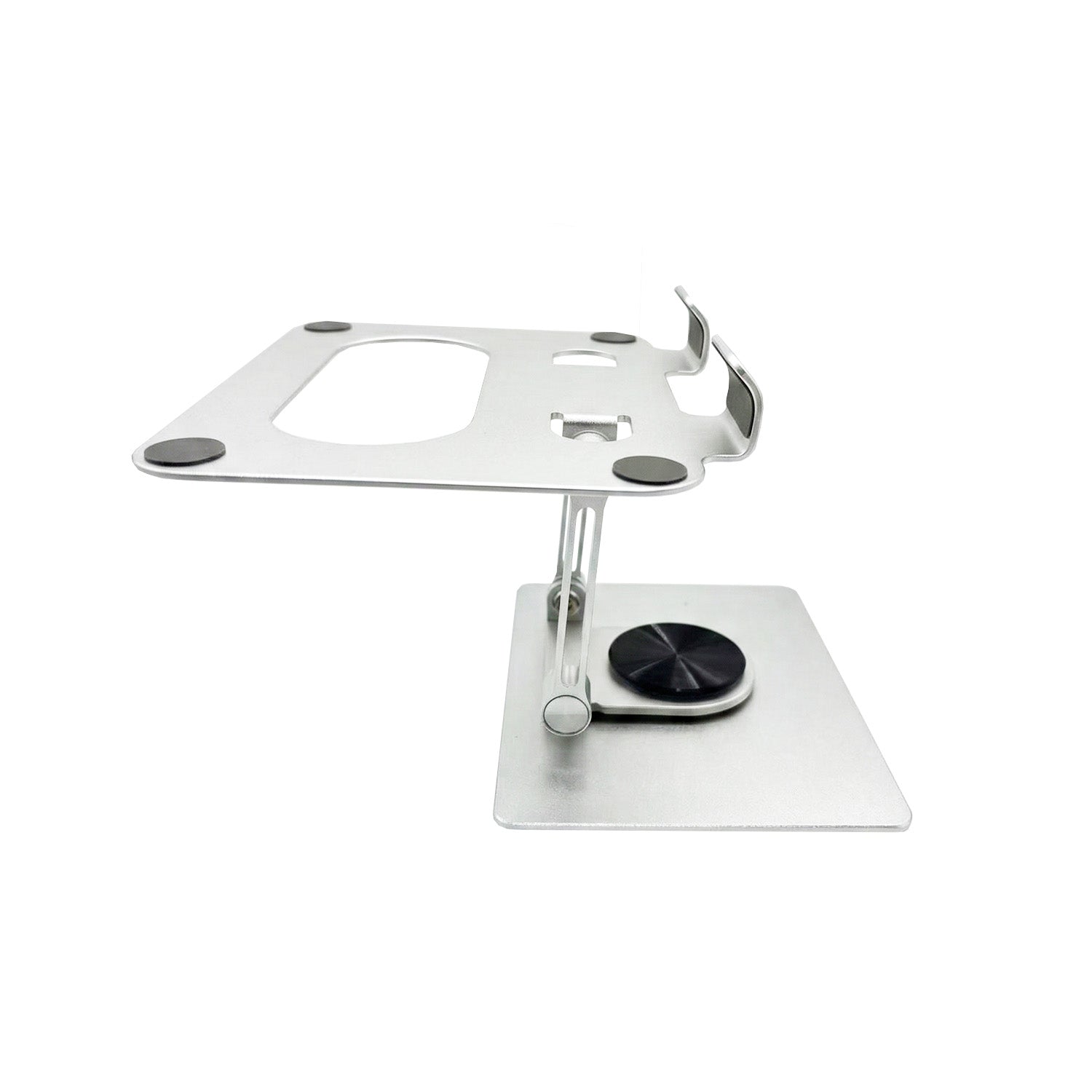 Base Soporte Para Portátil Metálico Plateado