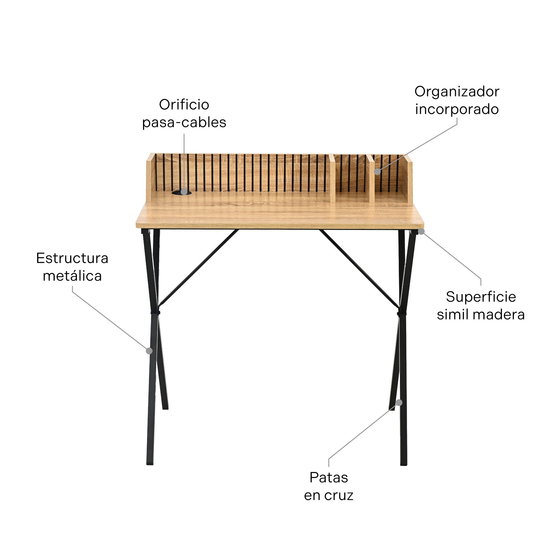 Escritorio Industrial Desk Var