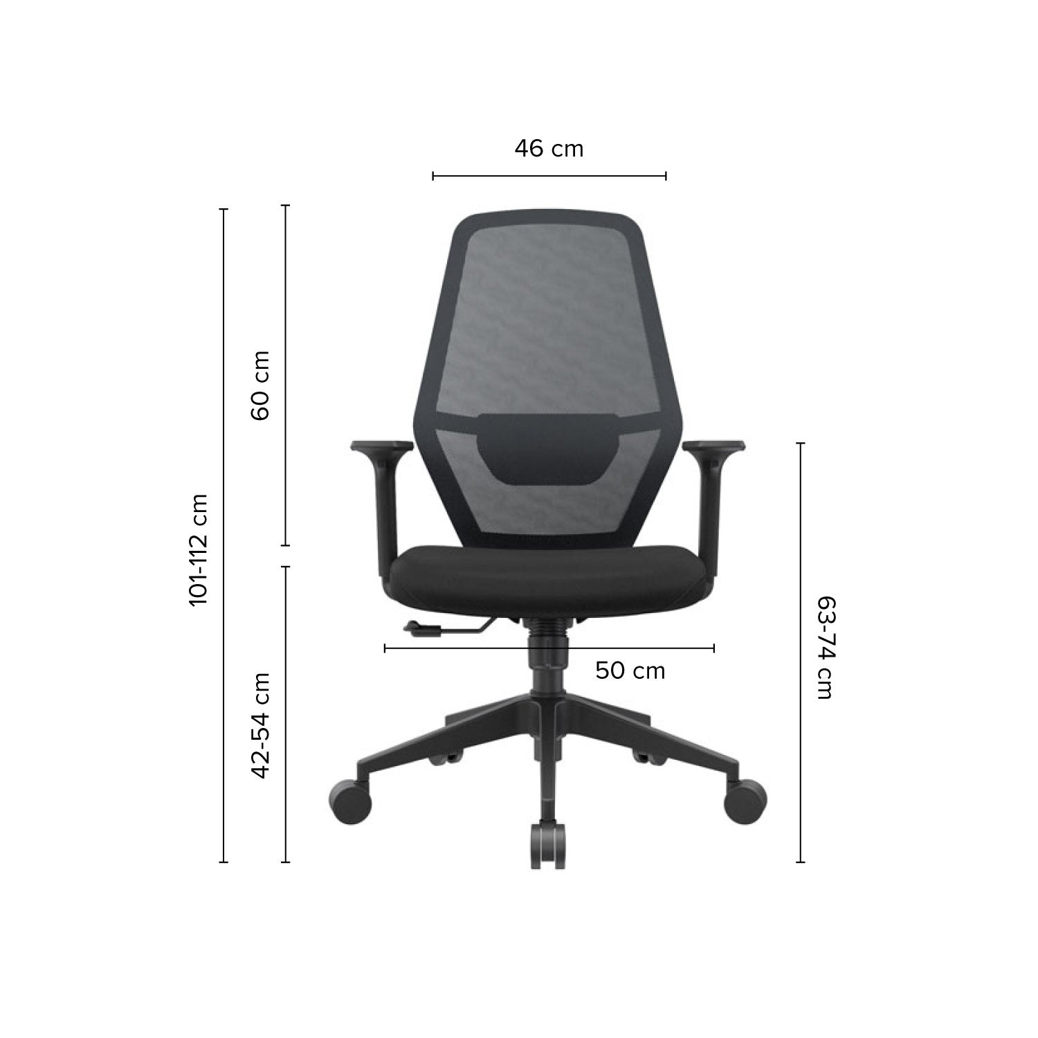Silla de Oficina Gerente Eron Negra