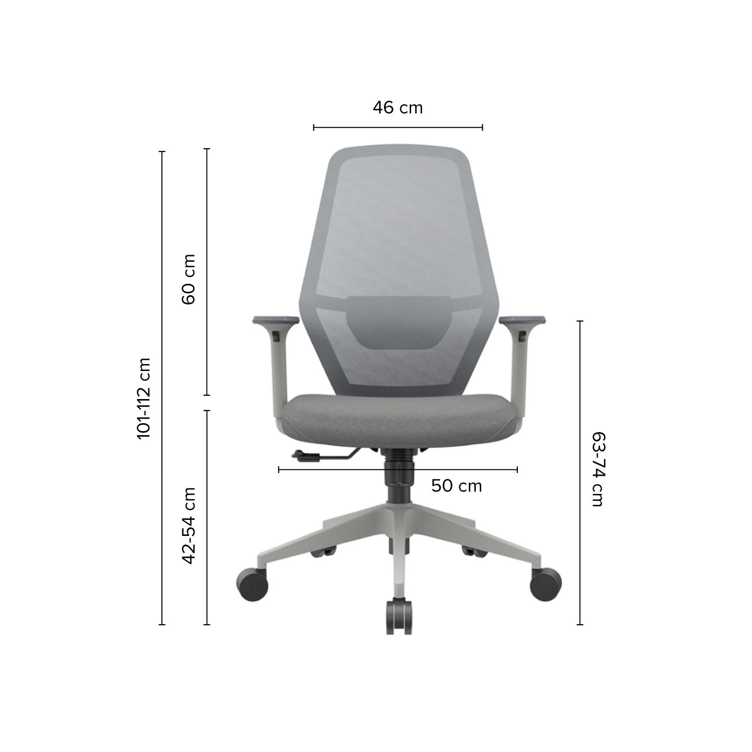 Silla de Oficina Gerente Eron Gris
