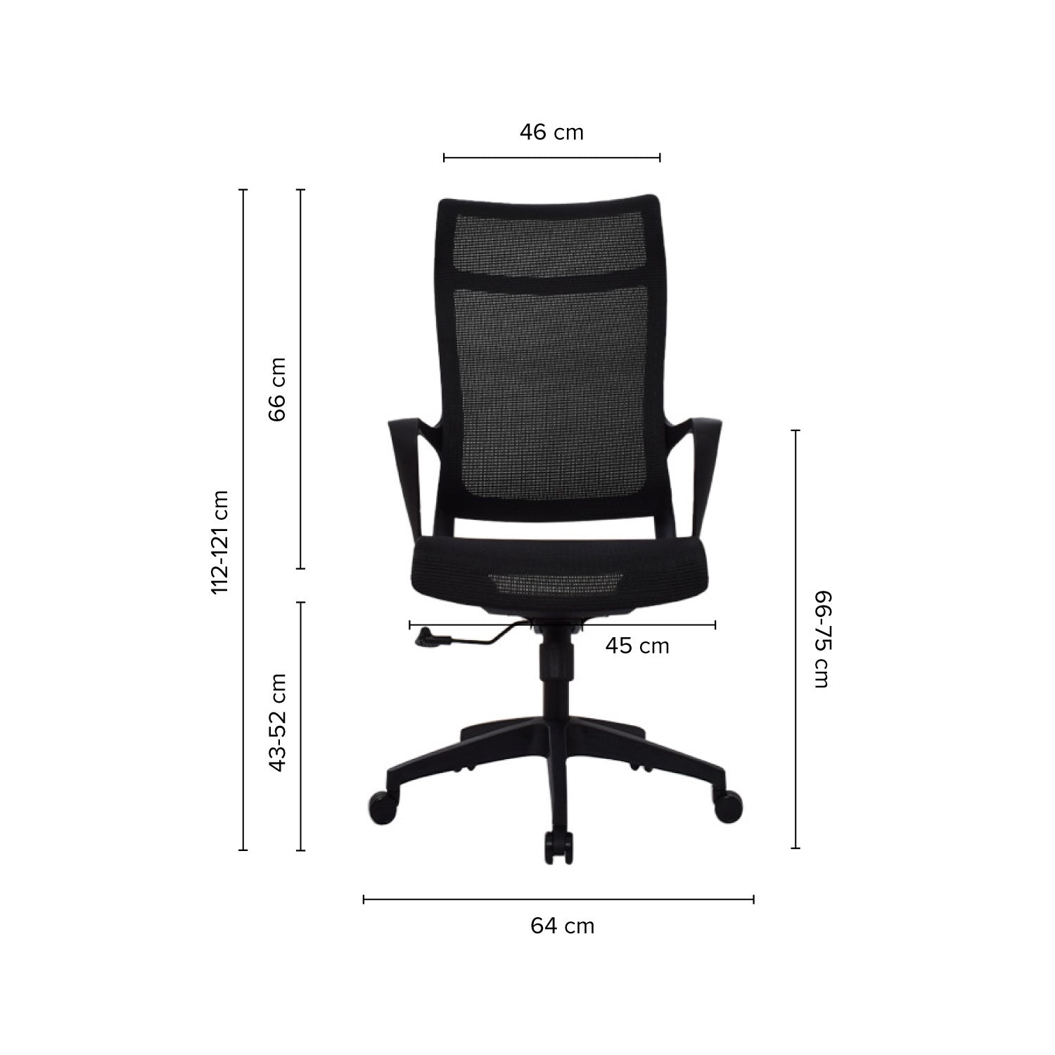 Silla de Oficina Presidente Naro Negra