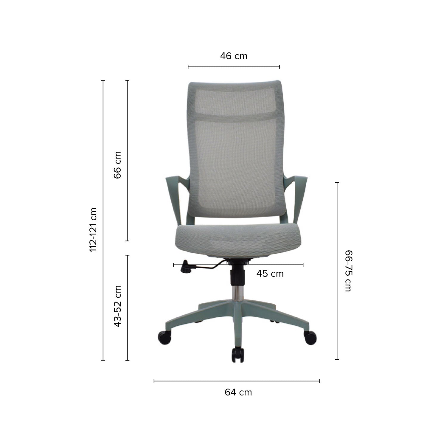 Silla de Oficina Presidente Naro Verde