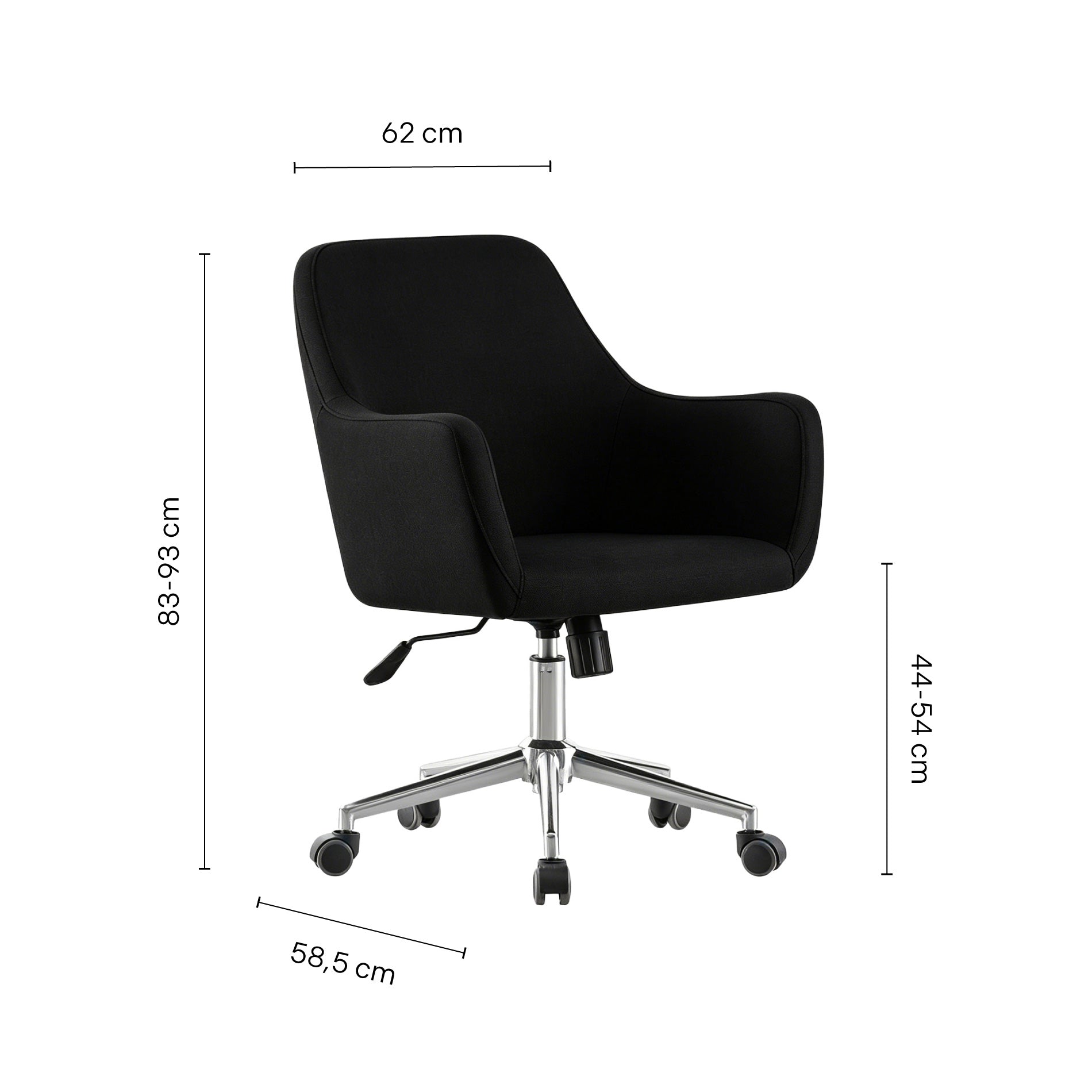 Silla de Oficina Magnolia Negra