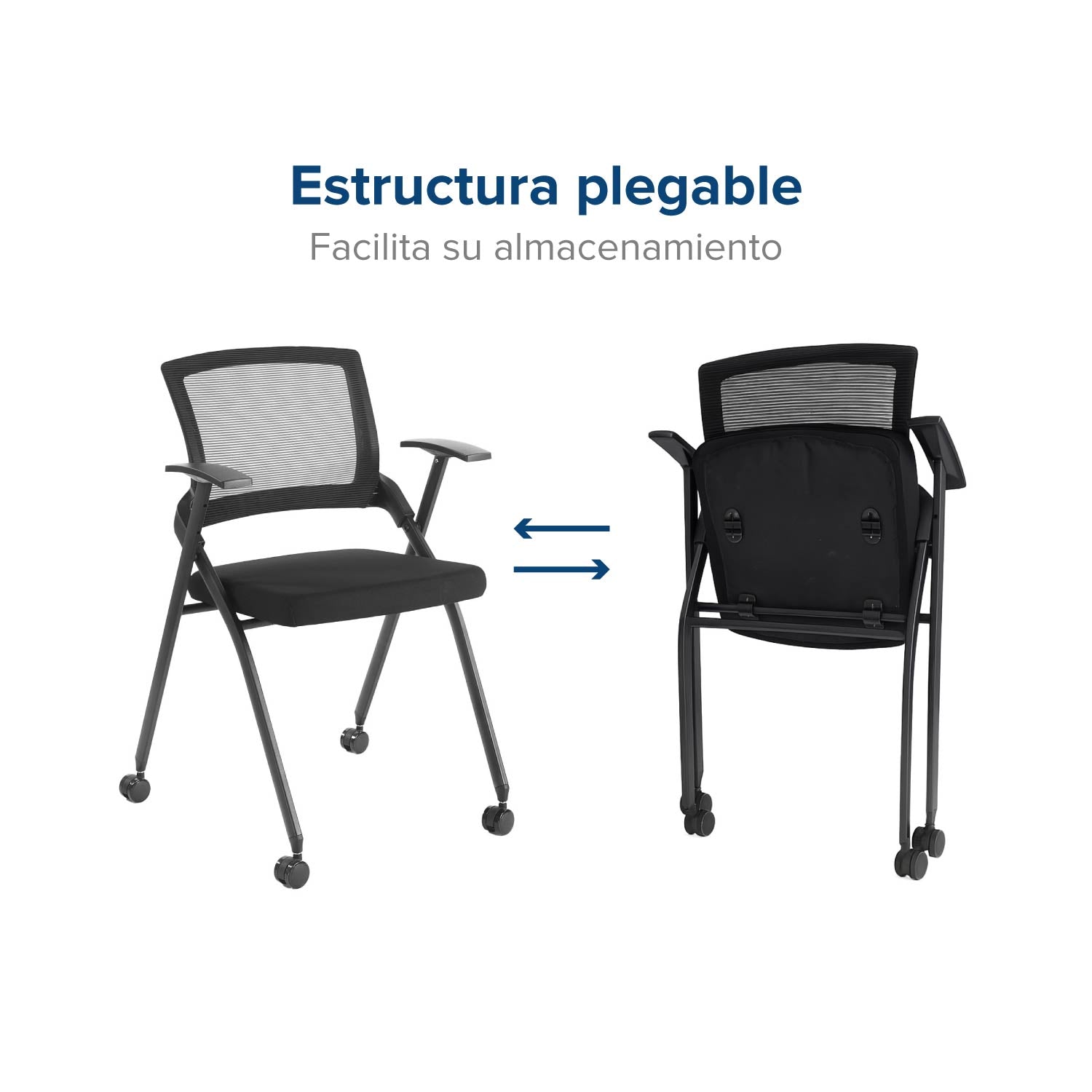 Silla Interlocutora Hexa Con Rodachinas