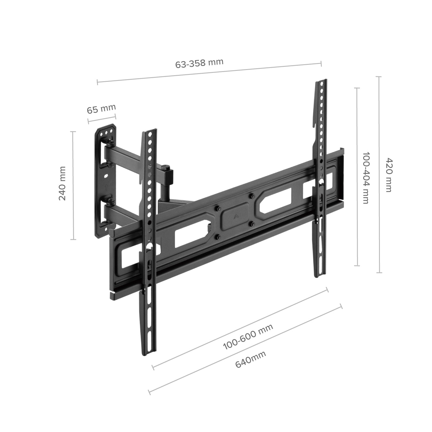 Soporte para TV de Pared Movimiento Completo 37"-70"