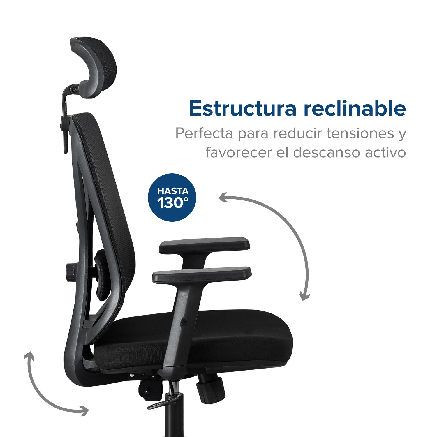 Silla de Oficina Presidente Axton Negra
