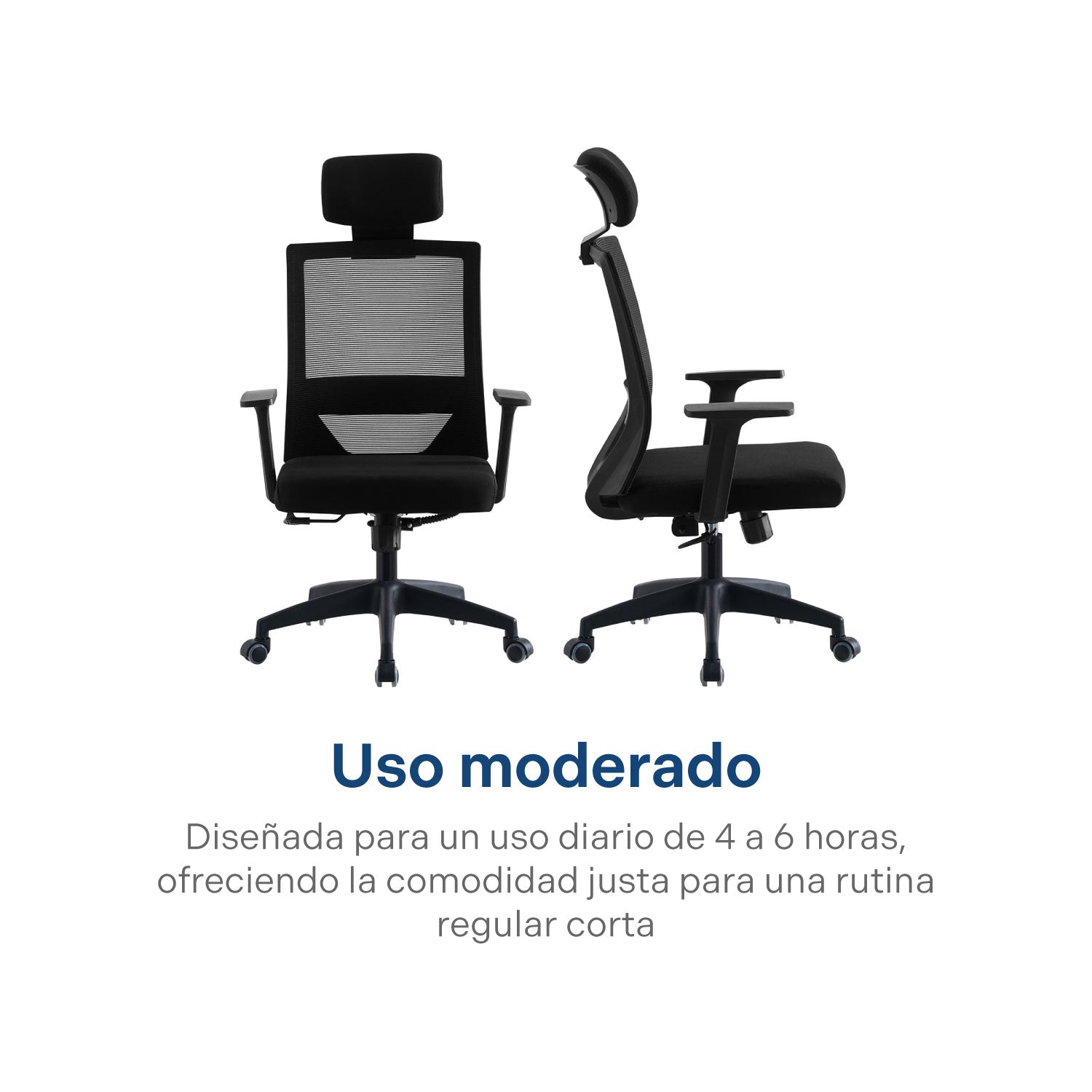 Silla de Oficina Presidente Axton Negra