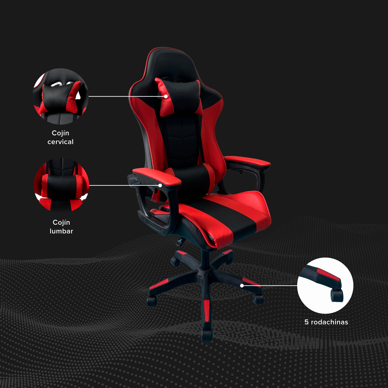 Silla Gamer Ness Ergonómica Reclinable