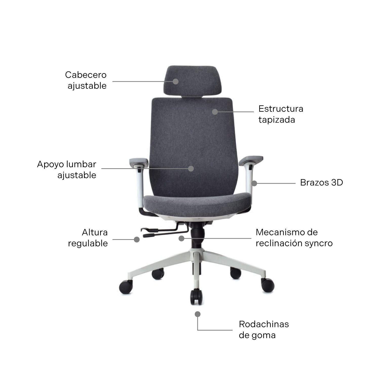 Silla Presidente Vanta Gris