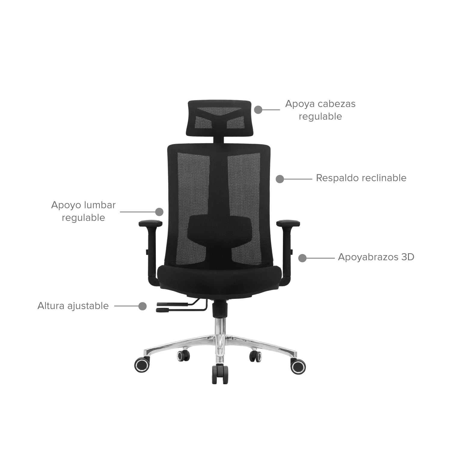 Silla de Oficina Presidente Sendai