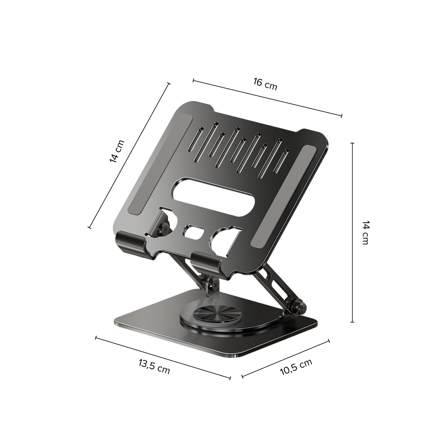 Base Soporte Para Portátil Metálico Negro