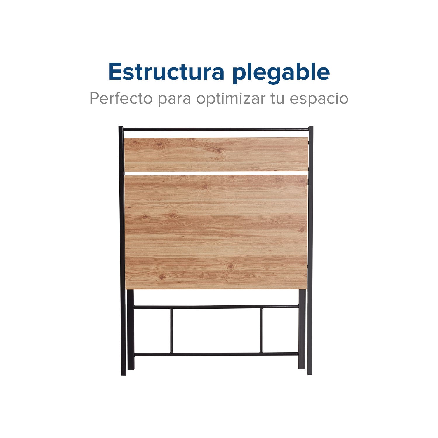 Escritorio Plegable Tripoli con Repisa Negro