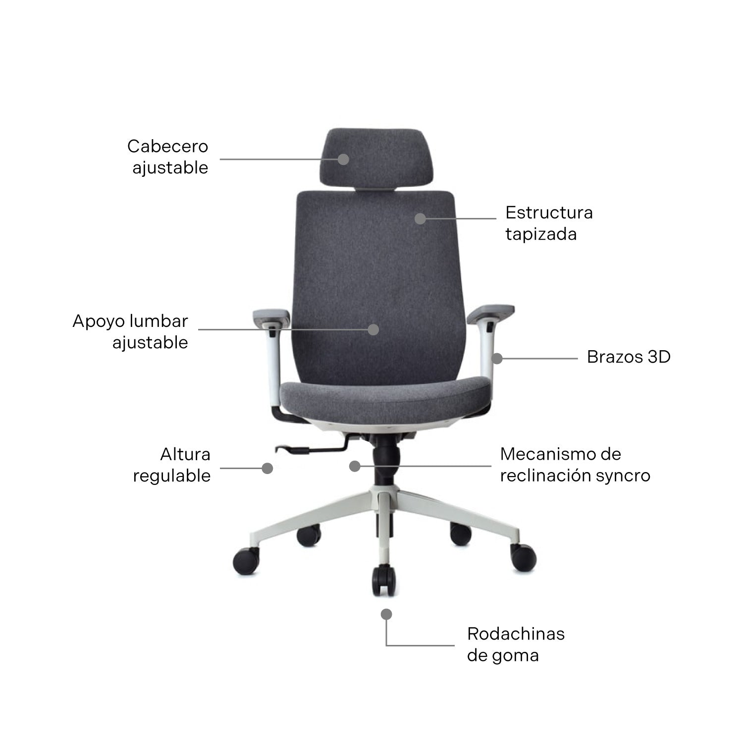 Silla Presidente Vanta Gris