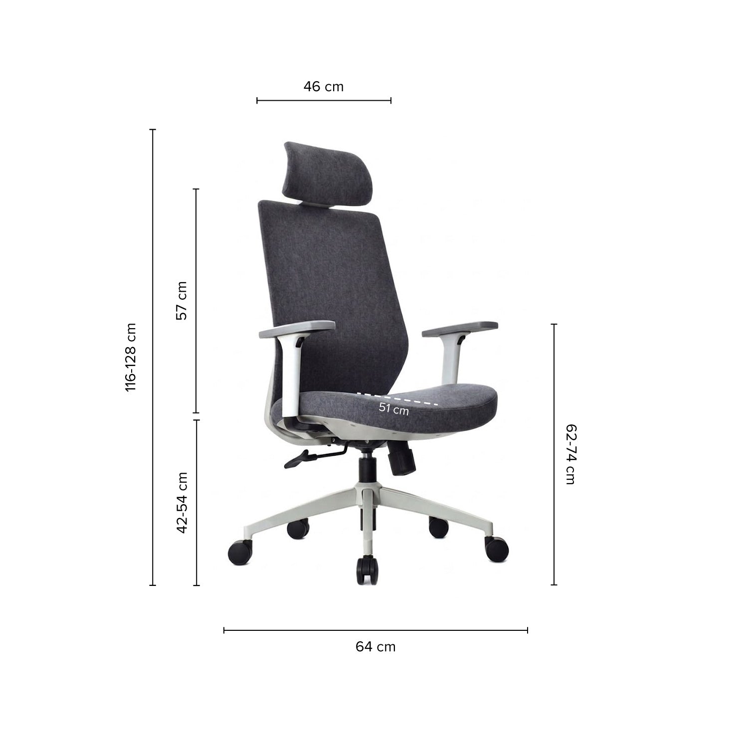 Silla Presidente Vanta Gris