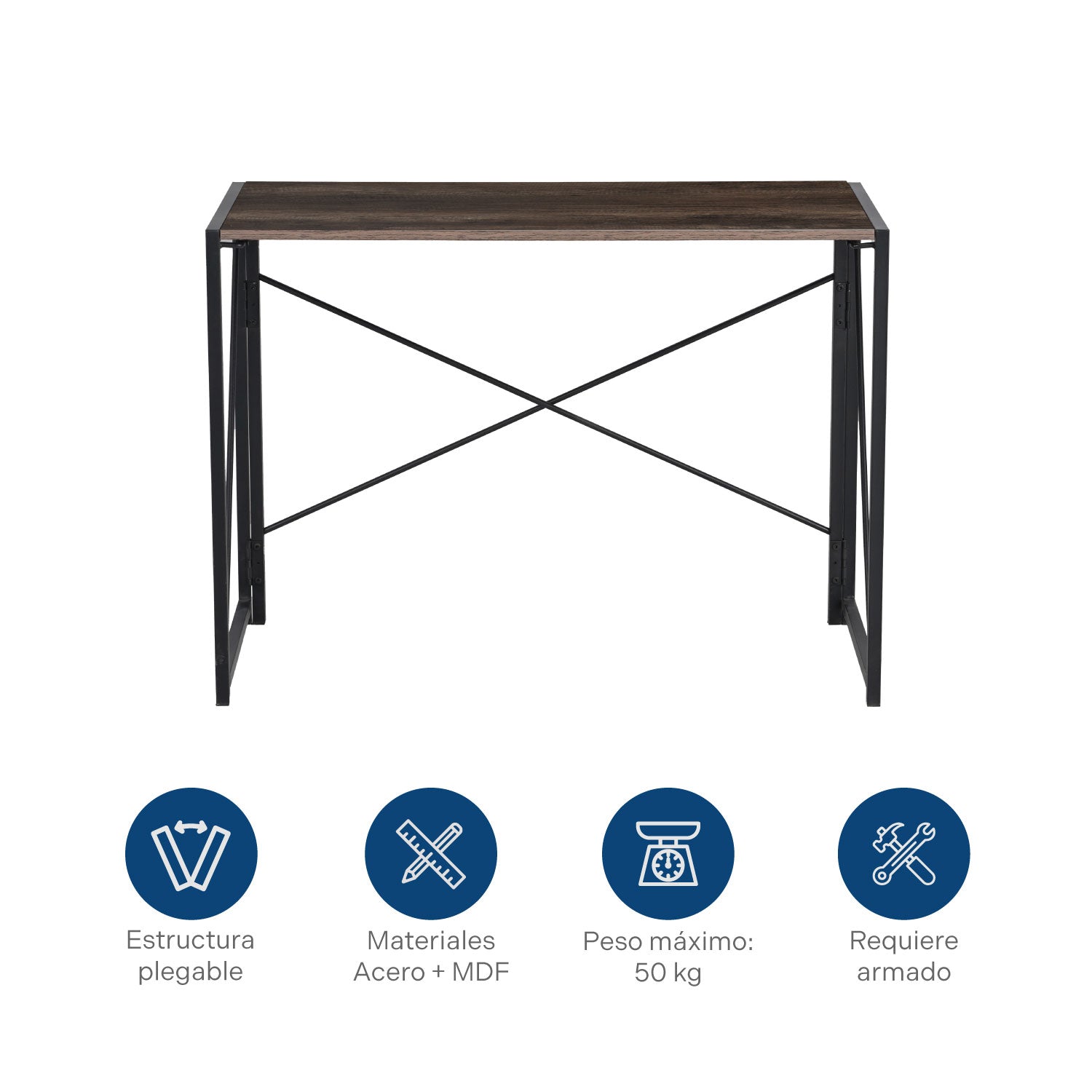 Escritorio Plegable Walnut Café