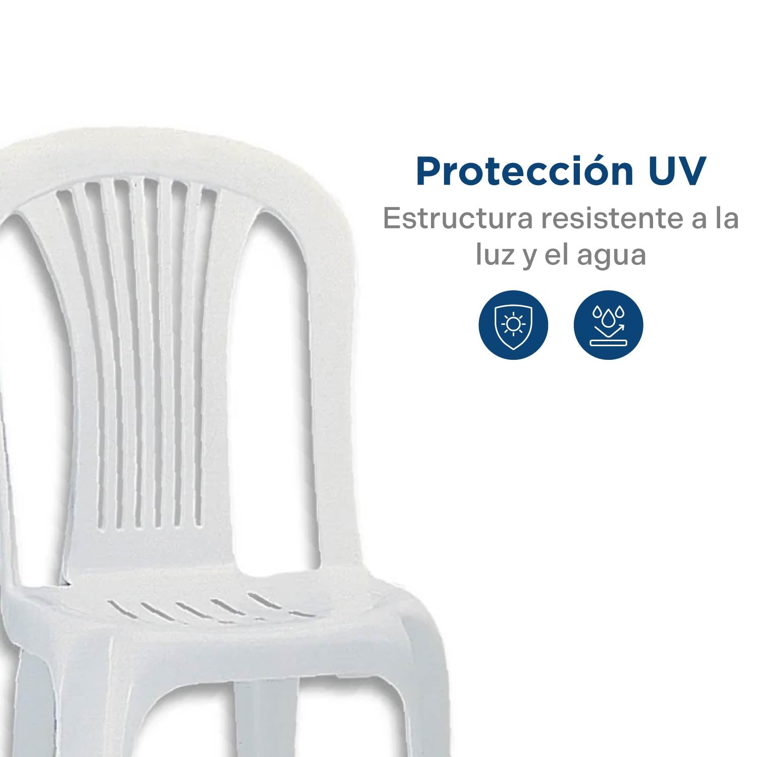 Silla Plástica Bora Blanca