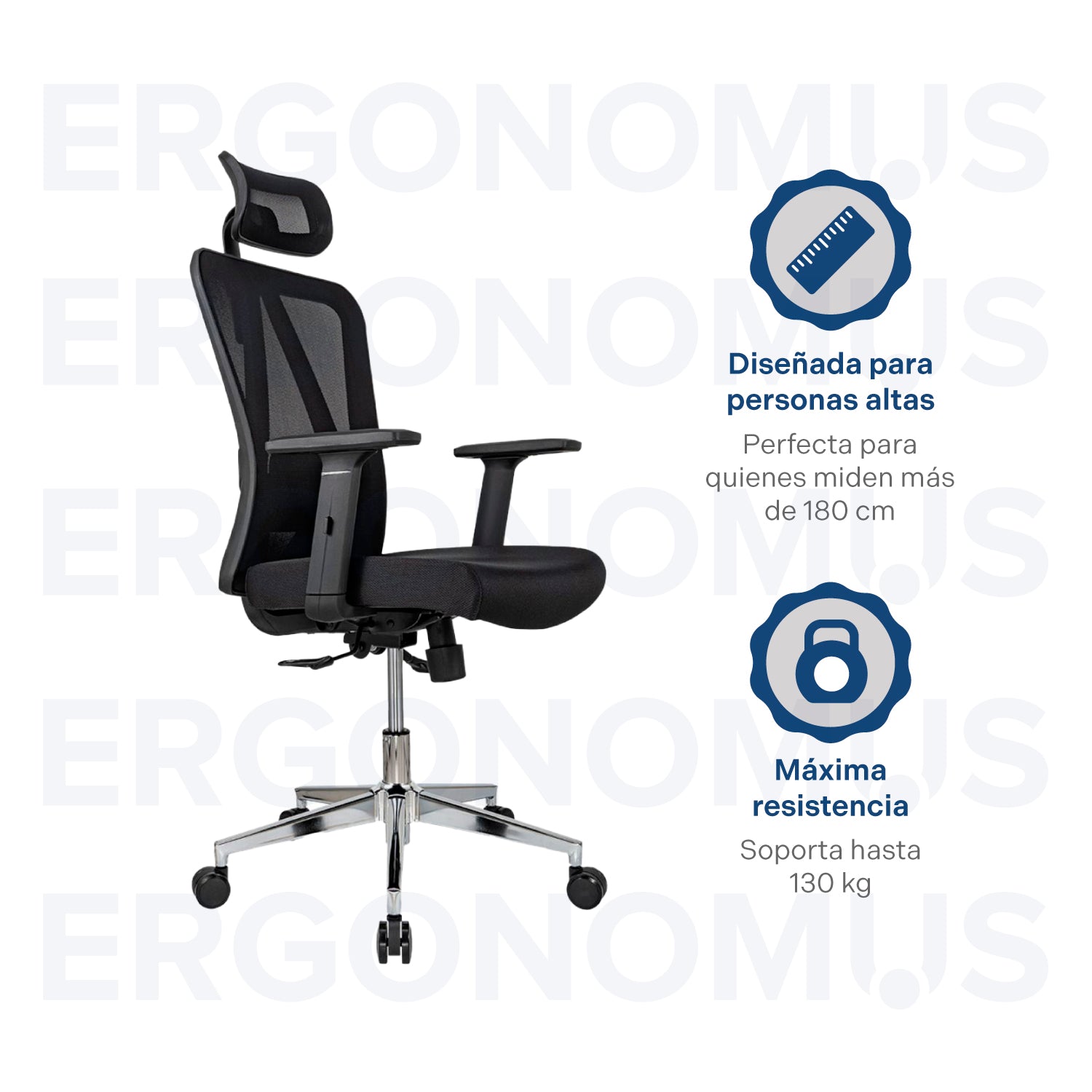 Silla de Oficina Presidente Nairobi Premium