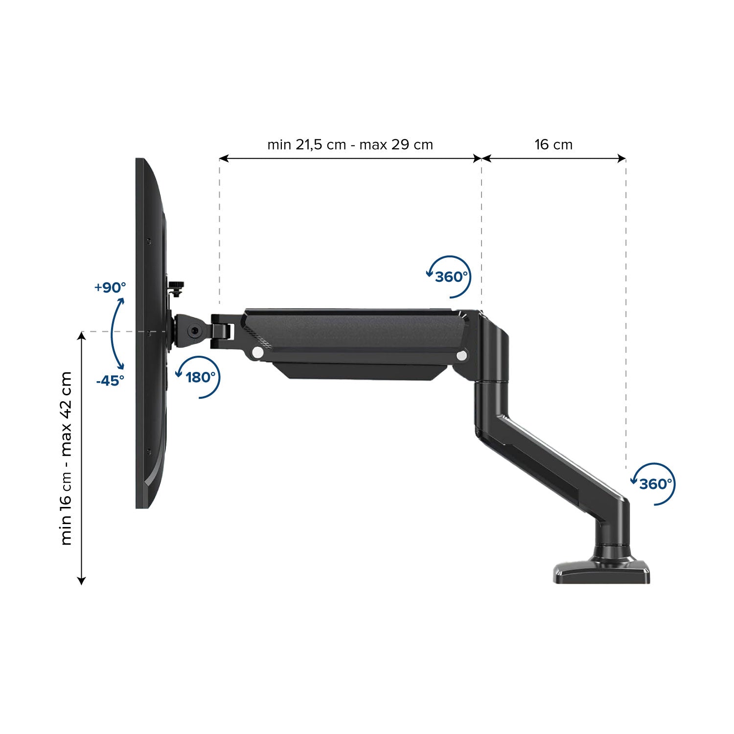 Soporte Brazo para Monitor Flexigas Eco hasta 32"