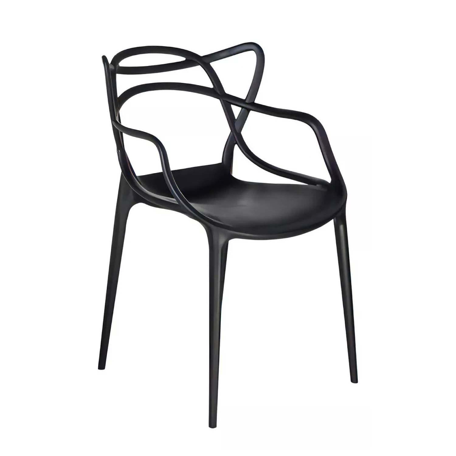 Silla Plástica Sidney Negra